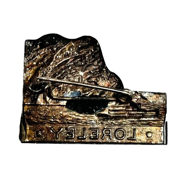 Vintage Loreley Printer's Block Metal Collectors Pin A515 - Picture 4 of 5